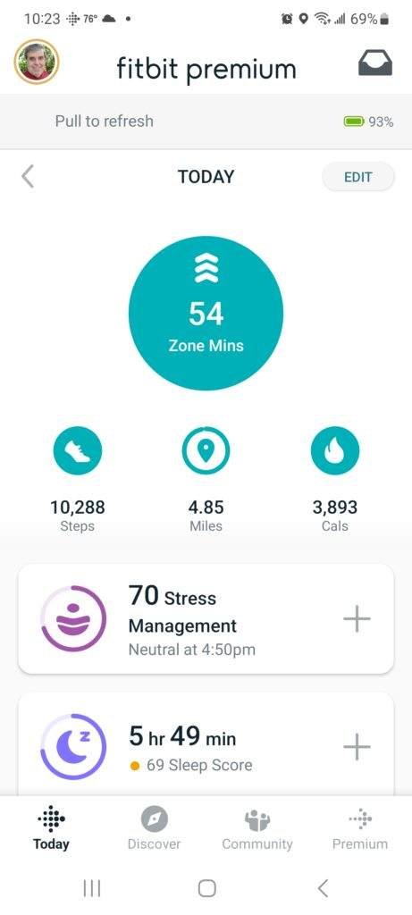 Frank Wyatt Fitbit Results June 1,2023