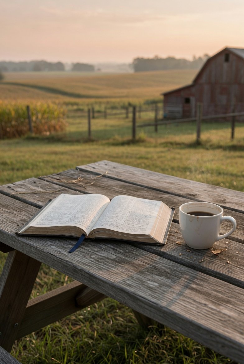 Open Bible in warm morning light for a Christian devotional about why God wants us to surrender to God and keep trusting God